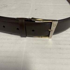 Vintage Christian Dior Men’s Brown Split Leather Belt Size 34